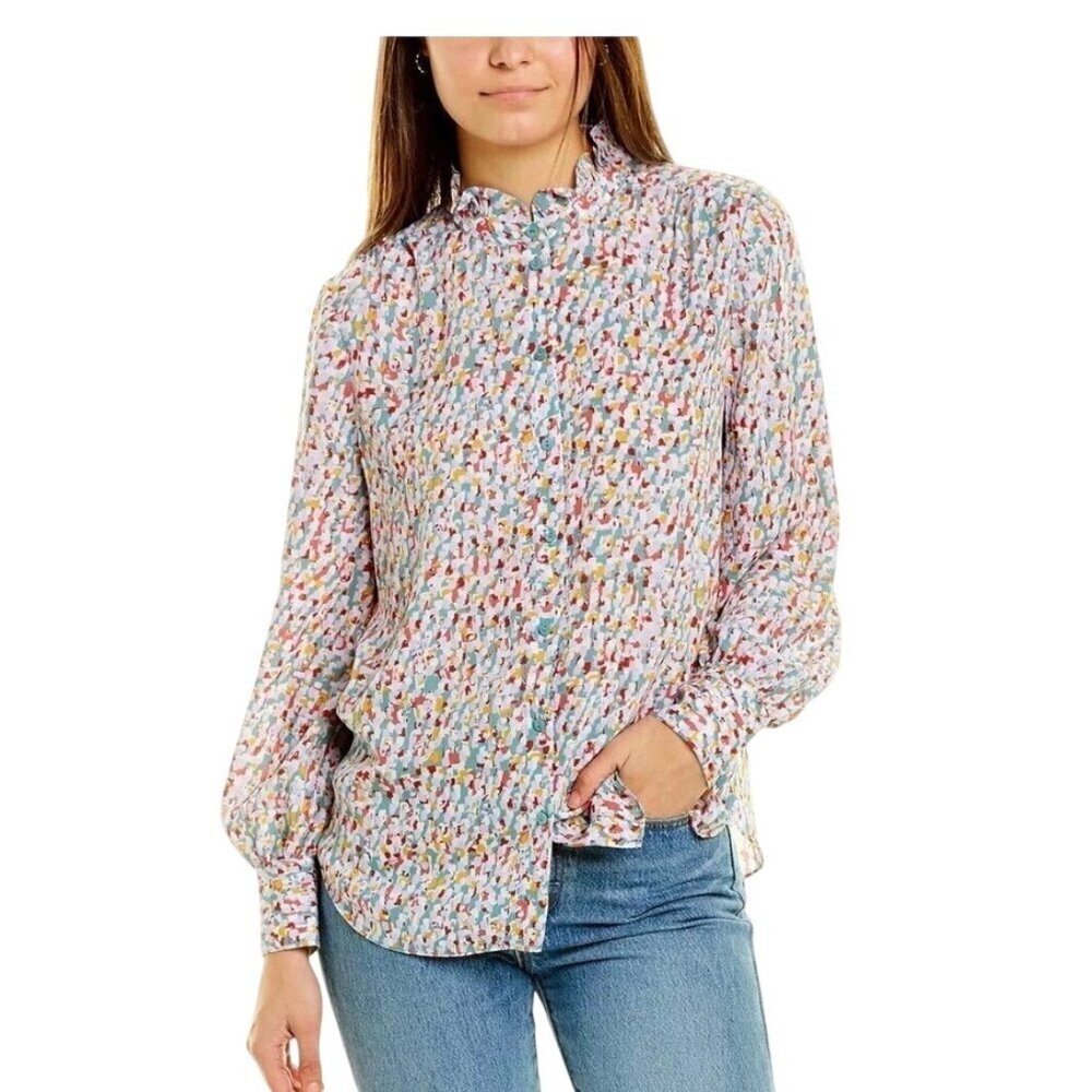 NYDJ Colorful Patterned Blouse